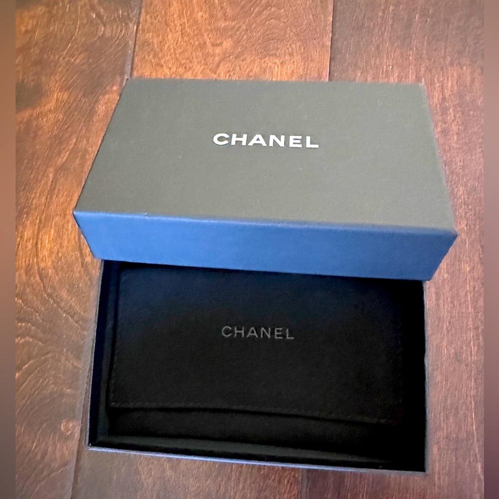 Chanel wallet box and pouch